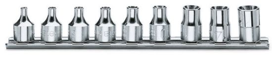 Afbeeldingen van BETA Dopsleutelset ⅜" TORX E4-E14 910FTX/SB9 9x