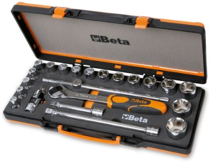 Afbeeldingen van BETA Dopsleutelset ½" 17x + toebehoren 920A/C17M
