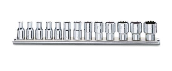Afbeeldingen van BETA Gearlock dopsleutelset ¼" 900U/SB13 13x