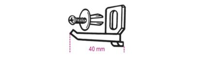 Afbeeldingen van BETA Ophanghaak + schroef KIT/GPS 40MM