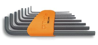 Afbeeldingen van BETA Haakse inbussleutelset lang gebruneerd 96L/SC8 8x