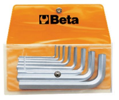 Afbeeldingen van BETA Haakse inbussleutelset verchroomd 96/B8 8x