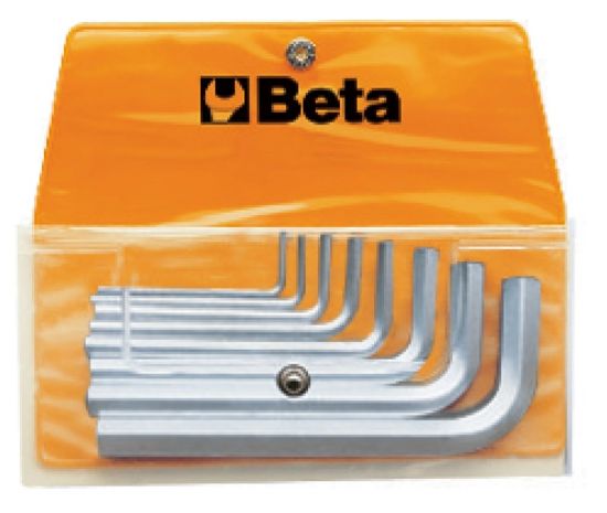 Afbeeldingen van BETA Haakse inbussleutelset verchroomd 96/B8 8x