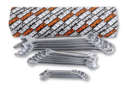 Afbeeldingen van BETA Ringsteeksleutelset gebogen 17x 42/S17X