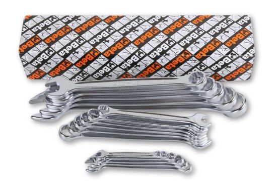Afbeeldingen van BETA Ringsteeksleutelset gebogen 17x 42/S17X
