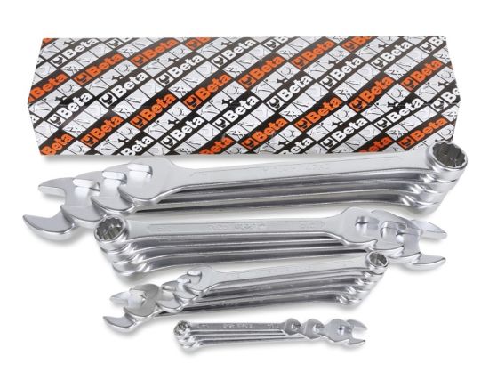 Afbeeldingen van BETA Ringsteeksleutelset gebogen 17x 42AS/17
