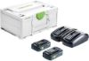 Afbeeldingen van FESTOOL Energie-set SYS 18V 2x4,0/TCL6DUO 18V Li-ion 2x accu 4,0Ah en oplader in systainer
