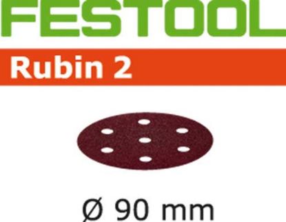 Afbeeldingen van FESTOOL Schuurschijf Rubin 2 STF/6 90MM K120