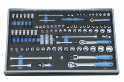 Afbeeldingen van GEDORE Dopsleutelset ¼"-⅜"-½" 2005 CT4-U-20 in 4/4 CT module 91x