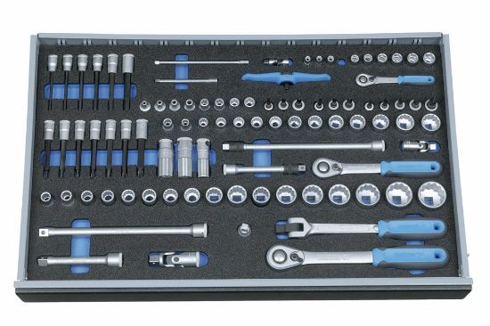 Afbeeldingen van GEDORE Dopsleutelset ¼"-⅜"-½" 2005 CT4-U-20 in 4/4 CT module 91x