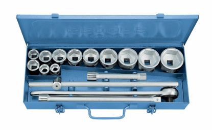 Afbeeldingen van GEDORE Dopsleutelset ¾" 32 FMZ zeskant 22-60MM 16x
