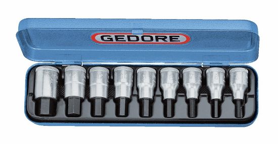 Afbeeldingen van GEDORE Schroevendraaierdopsleutelset ½" AF 9x