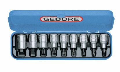 Afbeeldingen van GEDORE Schroevendraaierdopsleutelset ½" IS-PH-XZN 9x