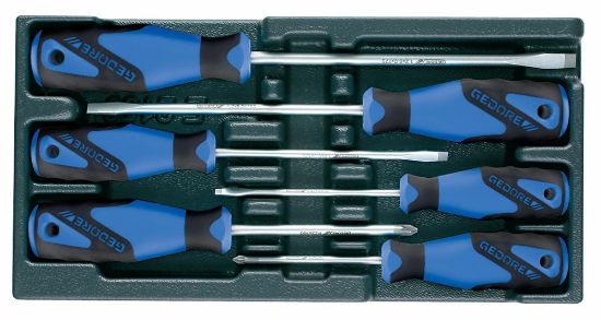 Afbeeldingen van GEDORE Schroevendraaierset 3-componenten 1500 ES-2150 PZ IS4-8 PZ1-2 6x