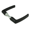 Afbeeldingen van OXLOC Deurkruk blokmodel Bordeaux aluminium zwart 38-42MM