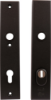 Afbeeldingen van OXLOC Veiligheidslangschild kerntrekbeveiliging + profielcilinder recht zwart PC92 38-42MM