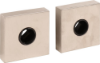 Afbeeldingen van OXLOC Rozet met krukgat RVS vierkant 52X11MM