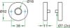 Afbeeldingen van OXLOC Rozet met krukgat RVS rond 52X11MM