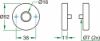 Afbeeldingen van OXLOC Rozet met krukgat RVS rond 52X11MM