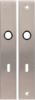 Afbeeldingen van OXLOC Langschild krukgat + sleutelgat rechthoek-model RVS SL56