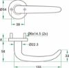 Afbeeldingen van OXLOC Deurkruk D-model Hulst RVS 37-47MM