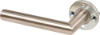 Afbeeldingen van OXLOC Deurkruk/knop + rozet L-model Tilburg RVS 37-47MM