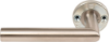 Afbeeldingen van OXLOC Deurkruk/knop + rozet L-model Tilburg RVS 37-47MM