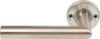 Afbeeldingen van OXLOC Deurkruk/knop + rozet L-model Tilburg RVS 37-47MM