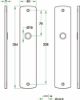 Afbeeldingen van OXLOC Langschild krukgat renovatie RVS 254X50MM