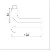 Afbeeldingen van OXLOC Veiligheidsdeurkruk duim-model aluminium F1 53-57MM