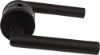 Afbeeldingen van OXLOC Deurkruk + rozet L-model Tilburg RVS zwart ST 37-42MM