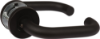 Afbeeldingen van OXLOC Deurkruk + rozet D-model Coevorden RVS zwart ST 37-42MM