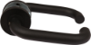 Afbeeldingen van OXLOC Deurkruk + rozet D-model Coevorden RVS zwart ST 37-42MM