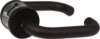 Afbeeldingen van OXLOC Deurkruk + rozet D-model Coevorden RVS zwart ST 37-42MM