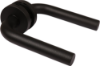Afbeeldingen van OXLOC Deurkruk + rozet L-model Breda RVS zwart PE 37-42MM