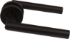 Afbeeldingen van OXLOC Deurkruk + rozet L-model Tilburg RVS zwart PE 37-42MM