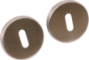 Afbeeldingen van OXLOC Rozet sleutelgat RVS rond stalen onderrozet 52X11MM
