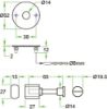 Afbeeldingen van OXLOC Rozet vrij/bezet RVS rond 52X2MM
