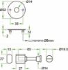 Afbeeldingen van OXLOC Rozet vrij/bezet RVS rond 52X2MM