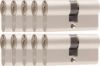 Afbeeldingen van OXLOC Profielcilinder dubbel O3 vernikkeld 30/30MM P10 SKG**