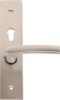 Afbeeldingen van OXLOC Veiligheidslangschild seniorenmodel deurduwer + profielcilinder aluminium recht PC72
