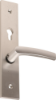 Afbeeldingen van OXLOC Veiligheidslangschild seniorenmodel deurduwer + profielcilinder aluminium recht PC72