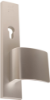 Afbeeldingen van OXLOC Veiligheidslangschild seniorenmodel deurduwer + profielcilinder aluminium recht PC72