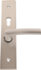 Afbeeldingen van OXLOC Veiligheidslangschild seniorenmodel deurduwer + profielcilinder aluminium recht PC72