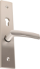 Afbeeldingen van OXLOC Veiligheidslangschild seniorenmodel deurduwer + profielcilinder aluminium recht PC72