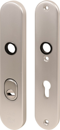 Afbeeldingen van OXLOC Veiligheidslangschild krukgat + kerntrekbeveiliging ovaal aluminium PC72 40MM