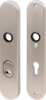 Afbeeldingen van OXLOC Veiligheidslangschild krukgat + kerntrekbeveiliging ovaal aluminium PC72 40MM