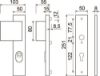 Afbeeldingen van OXLOC Veiligheidslangschild KTB deurduwer + krukgat recht R PC55 40MM