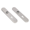 Afbeeldingen van OXLOC Veiligheidslangschild krukgat + profielcilinder binnen/buiten ovaal aluminium PC72 40MM