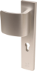 Afbeeldingen van OXLOC Veiligheidslangschild deurduwer + profielcilinder aluminium recht PC55